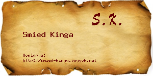 Smied Kinga névjegykártya